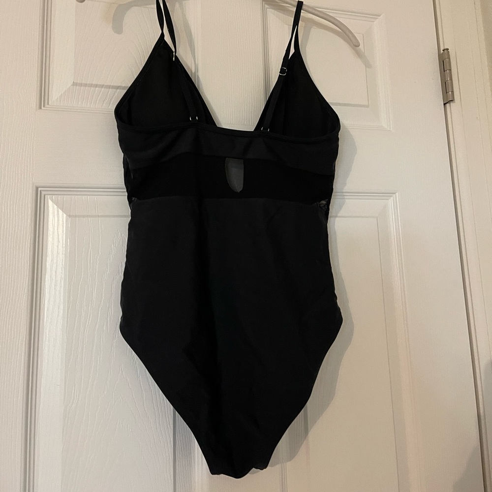 Black one piece swimsuit